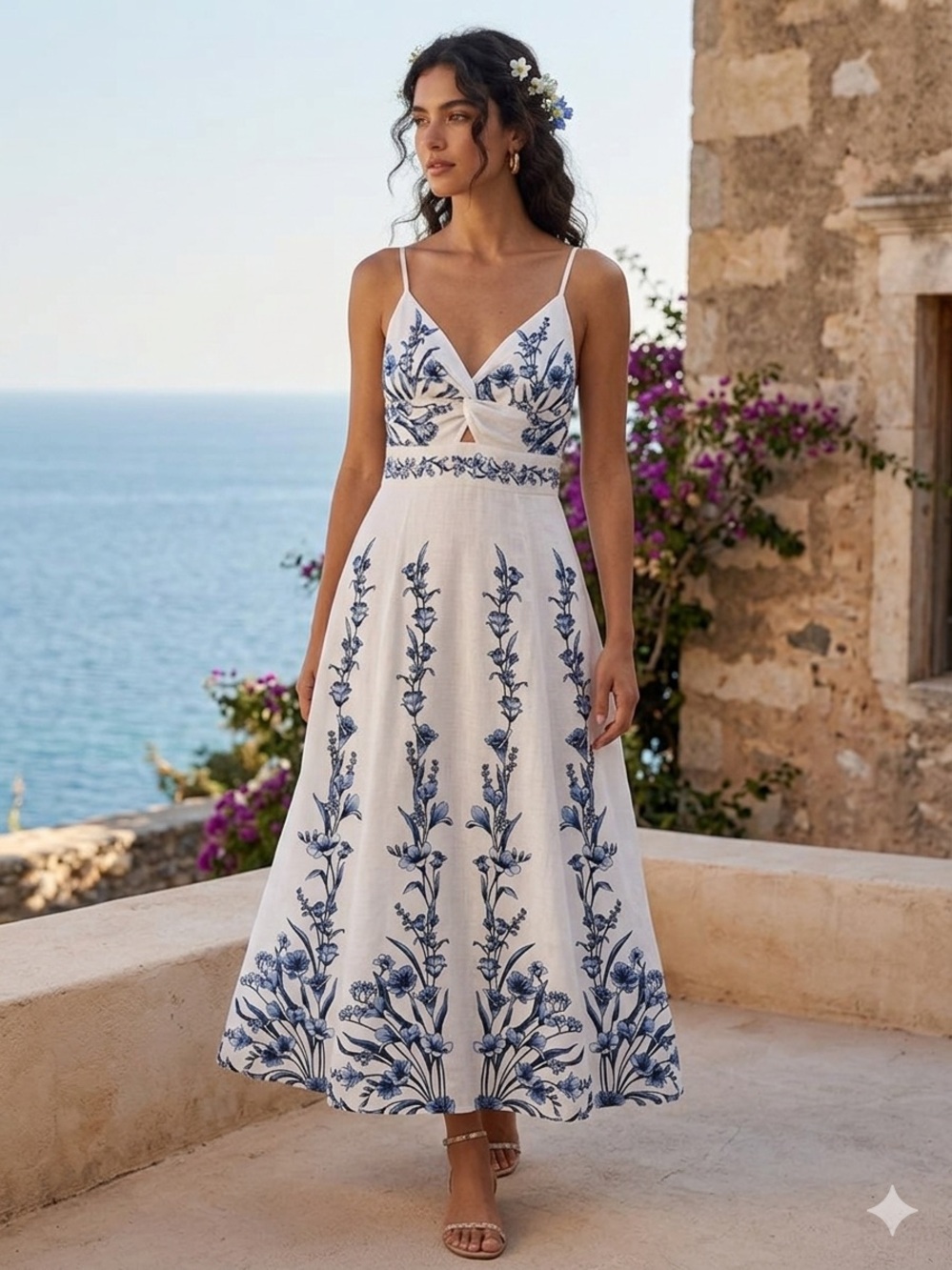 1309. 1.STATE midi halter dress Sz S NWT